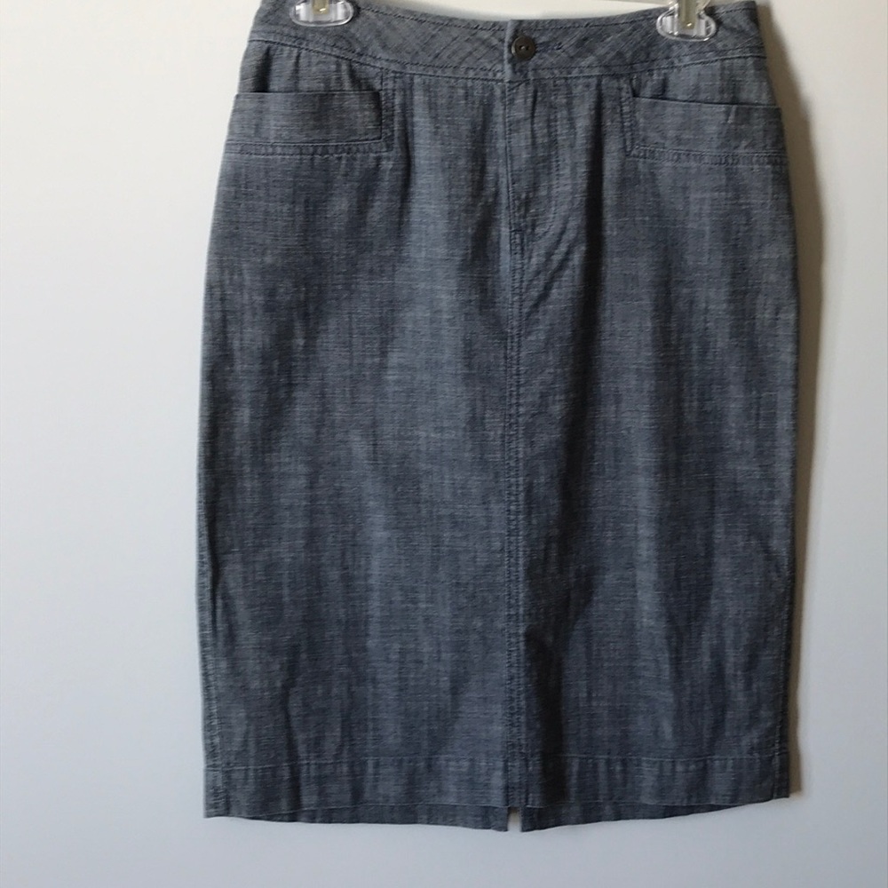 Coldwater Creek chambray skirt